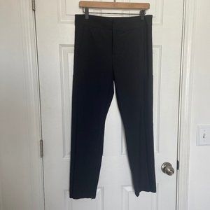 Athleta straight leg pants side pockets zipped ankle size 10 business casual